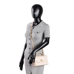2020 CHANEL Mini Trendy Spirit Top Handle Beige