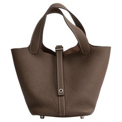 HERMES Clemence Picotin Lock 18 - Taupe