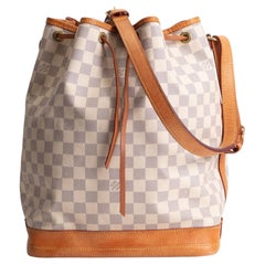 LOUIS VUITTON Noe Bucket Bag Damier Azur - Cream/Blue
