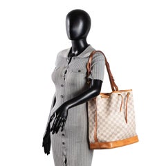 LOUIS VUITTON Noe Bucket Bag Damier Azur - Cream/Blue