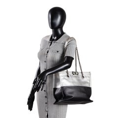 CHANEL Large Bicolor Metallic Goatskin & Calfskin Boy Tote