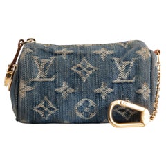 LOUIS VUITTON Trousse Speedy Pouch Denim Monogram - Blue