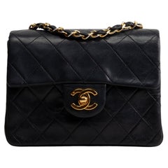 CHANEL Vintage Lambskin Mini Square Flap