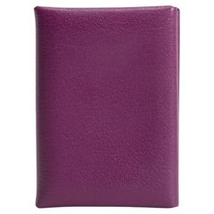 HERMES Calvi Duo Card Holder - Purple