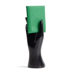 HERMES Calvi Duo Card Holder - Green