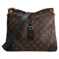 LOUIS VUITTON Monogram Macassar Odeon MM