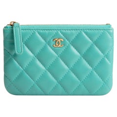 CHANEL Lambskin Quilted Small Cosmetic Pouch