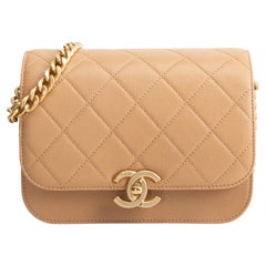 CHANEL CC Round Flap Compartment Messenger - Mini