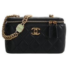 CHANEL Vanity Case w/ Charm Chain