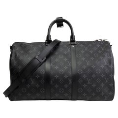 LOUIS VUITTON Keepall 45 Bandoulière Eclipse Monogram