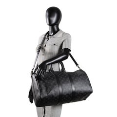 LOUIS VUITTON Keepall 45 Bandoulière Eclipse Monogram