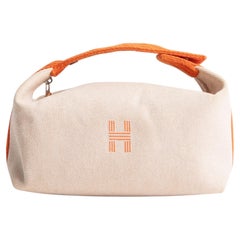 HERMES Canvas Bride-a-Brac Pouch