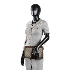 GUCCI GG Supreme Ophidia Chain Clutch Bag
