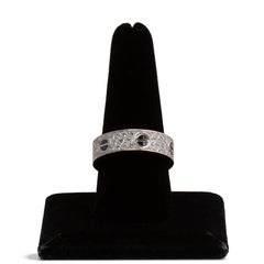 CARTIER Classic Pavé Diamond Ceramic Ring, Size 10
