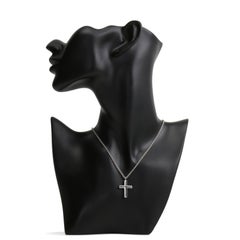 TIFFANY & CO. Concave Cross Pendant Necklace