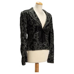 Chaqueta vintage de Escada de seda bordada, talla M/L
