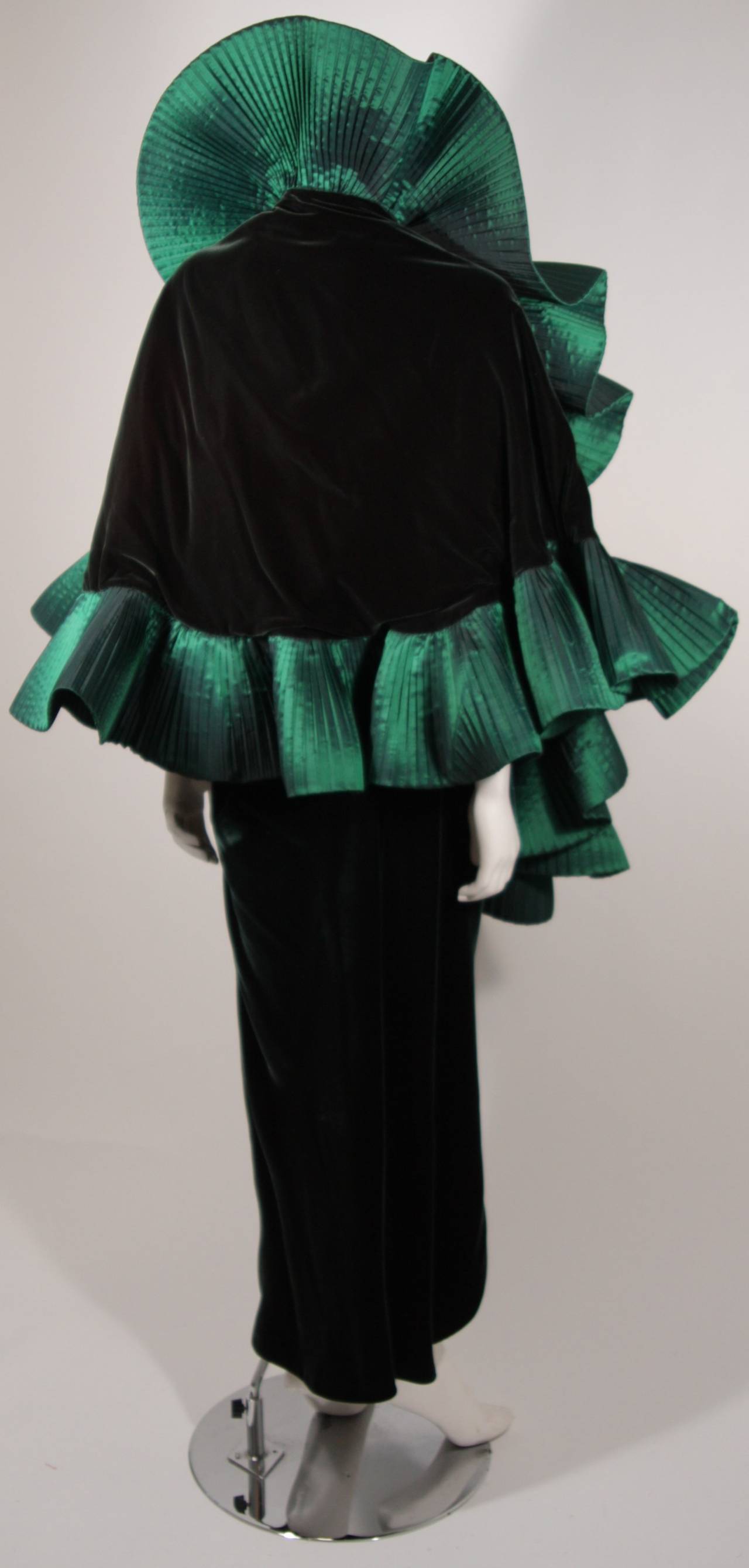 green velvet scarf