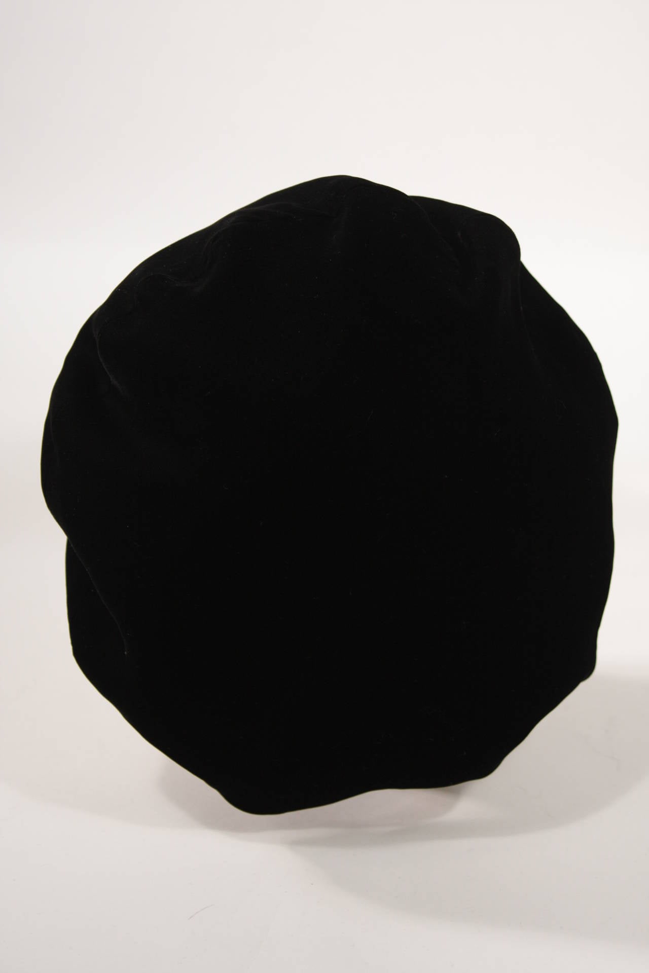 Yves Saint Laurent Black Velvet Cap 3