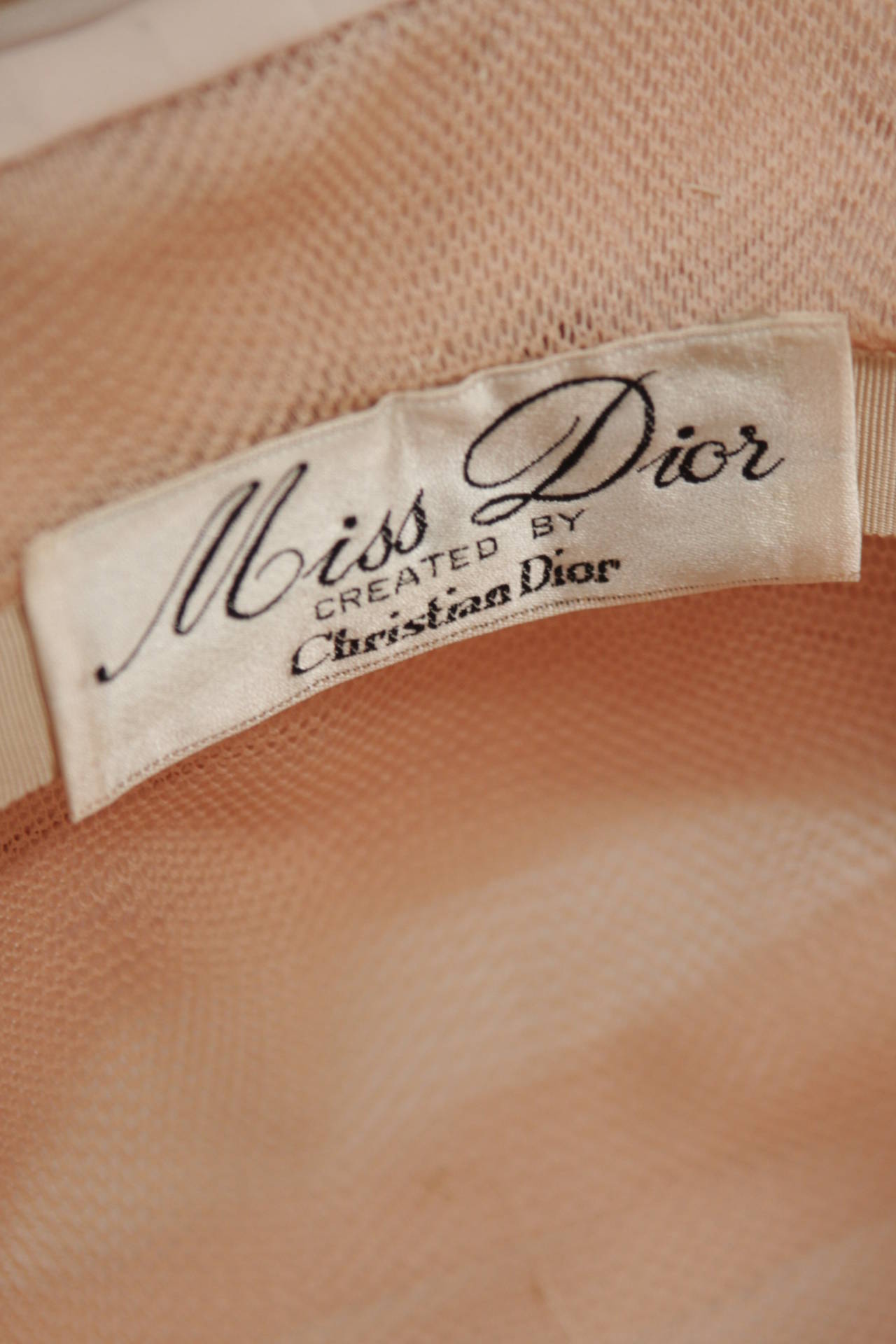 Miss Dior by Christian Dior Peach Silk Hat 2