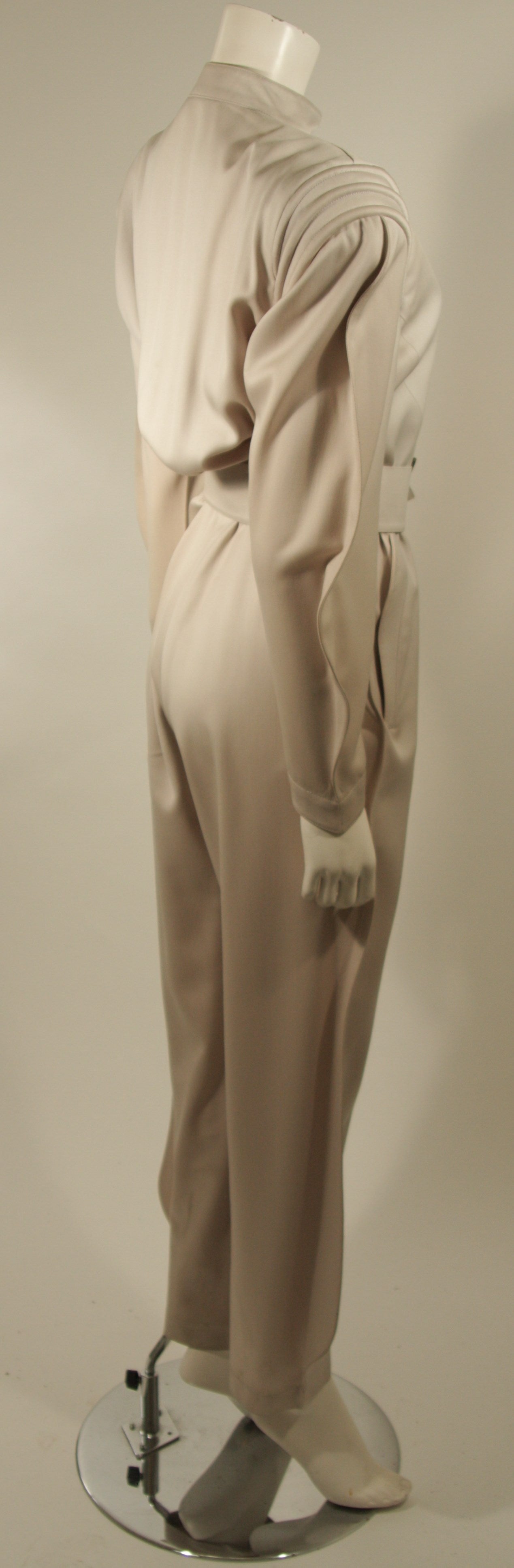 Thierry Mugler Grey Futurism Pant Suit Size 38 1