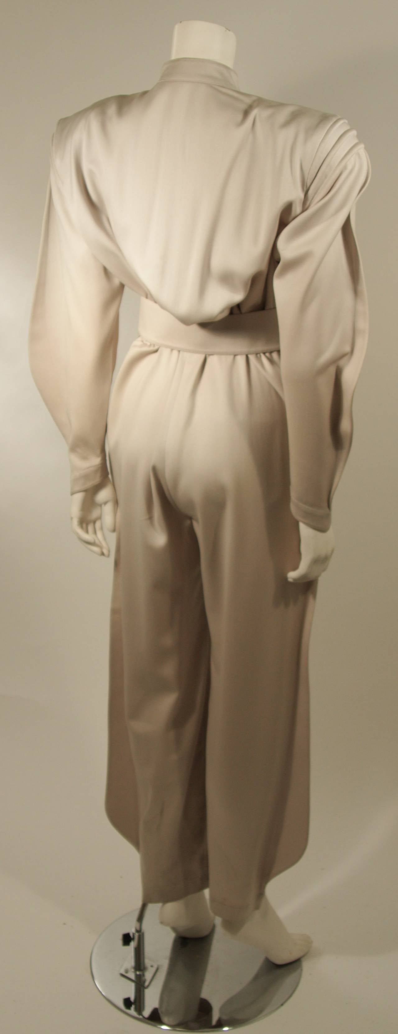 Thierry Mugler Grey Futurism Pant Suit Size 38 2