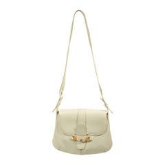 Gucci White Leather Purse