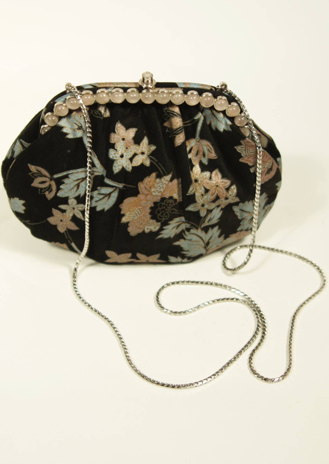Judith Leiber Printed Suede Purse with Stone Accents 2