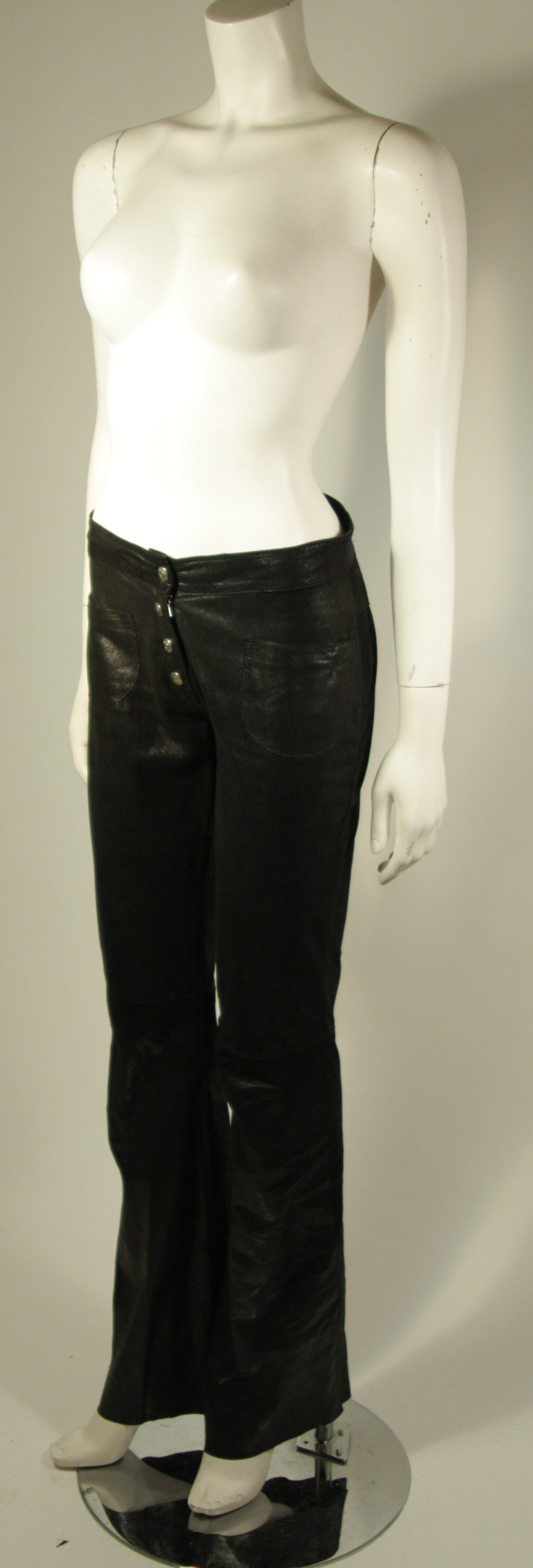 Black Christian Dior Suede Pants Oiled Suede Size 8