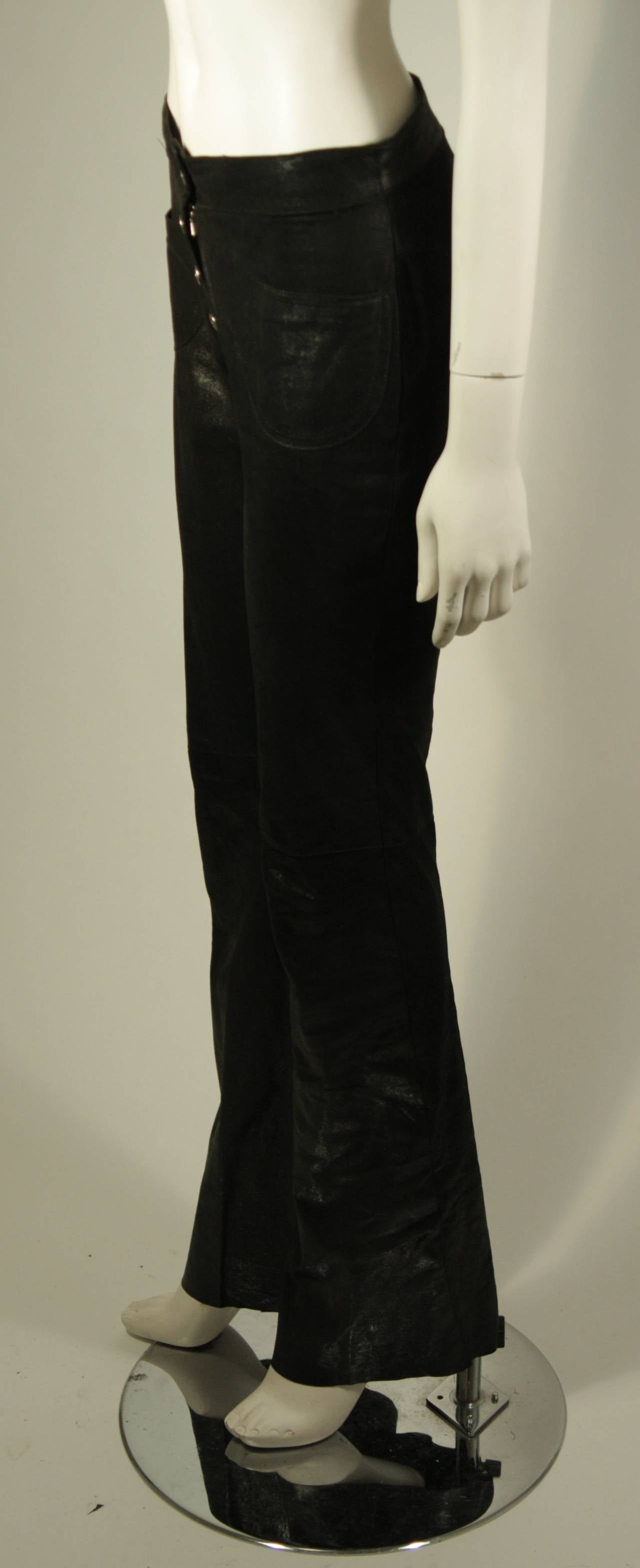Christian Dior Suede Pants Oiled Suede Size 8 1