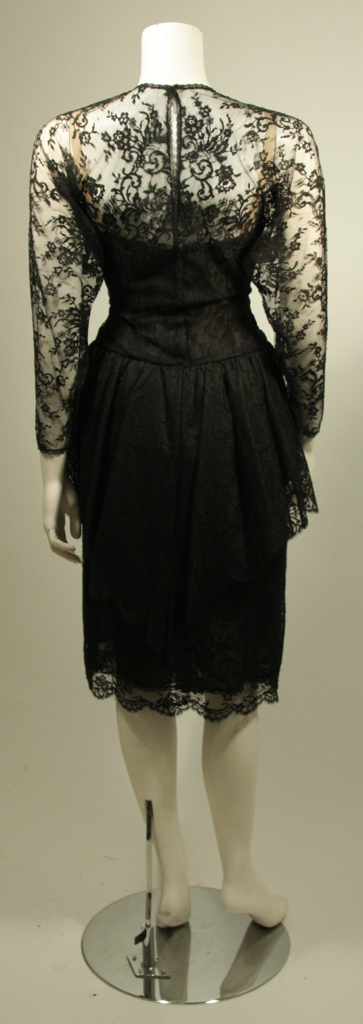 Vestido de cóctel de encaje Oscar De La Renta Talla 10 en venta 3
