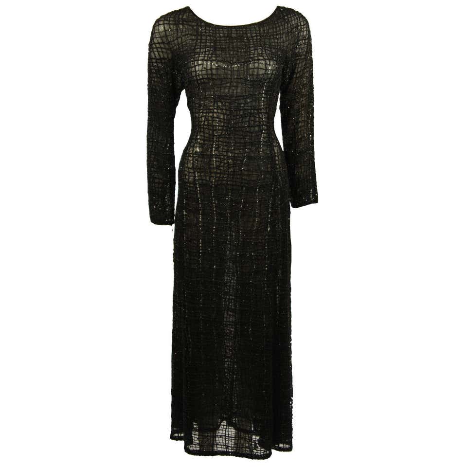 Giorgio Armani embellished silk dress For Sale at 1stdibs