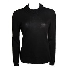 Oscar De La Renta Black Cashmere Sweater L