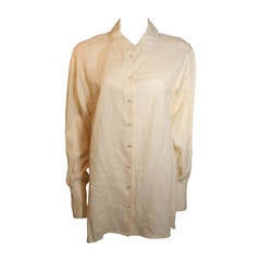 Hermes Linen Shirt with Original Tags Size 46