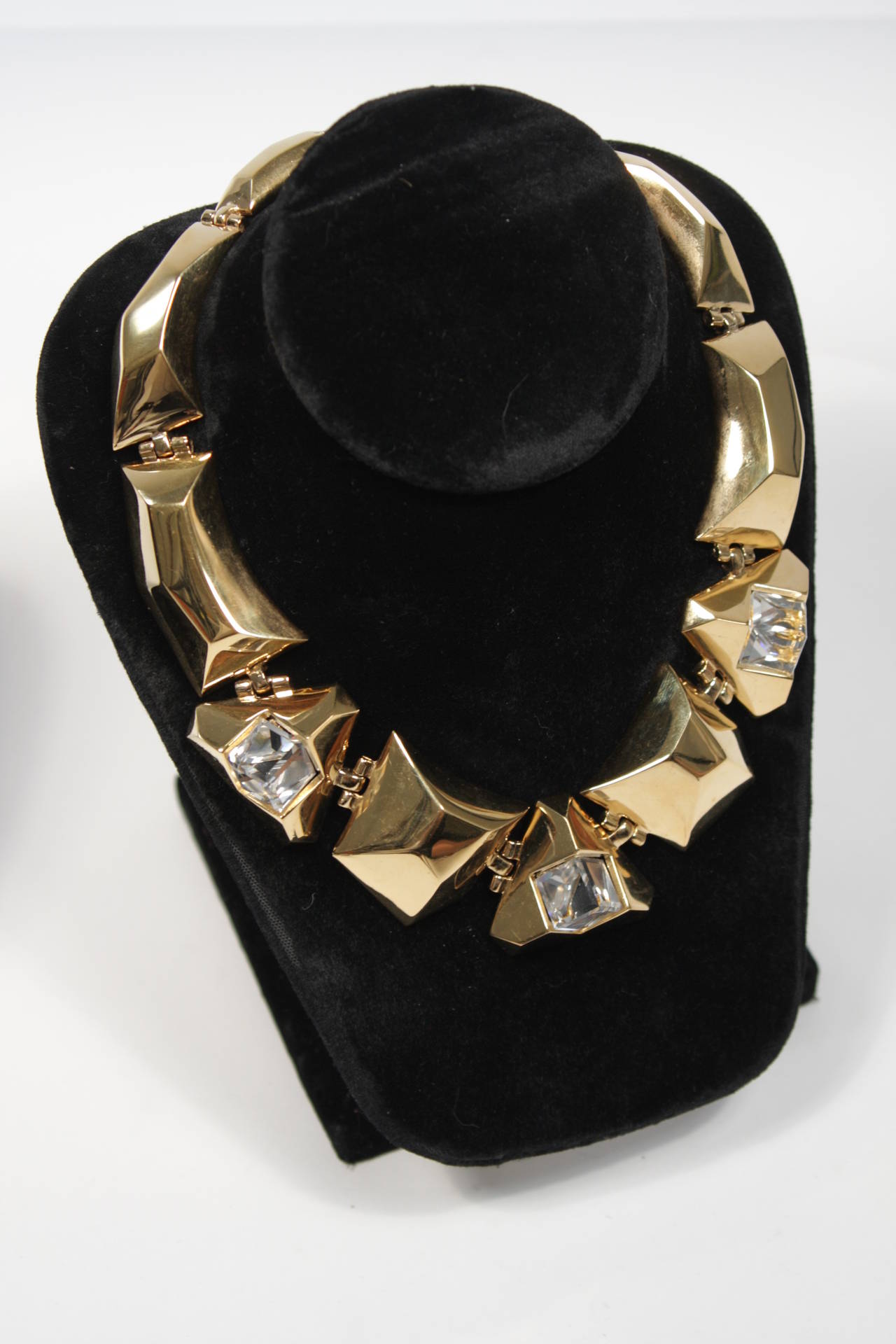 Givenchy Gold Tone Necklace with Matching Earrings 5