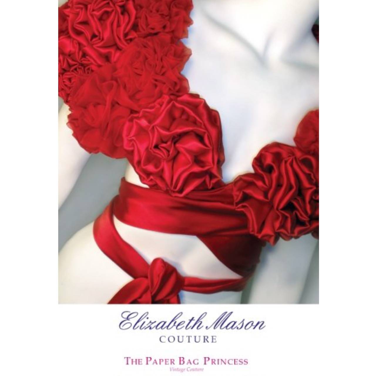 Elizabeth Mason Couture Made to Measure Red Silk 