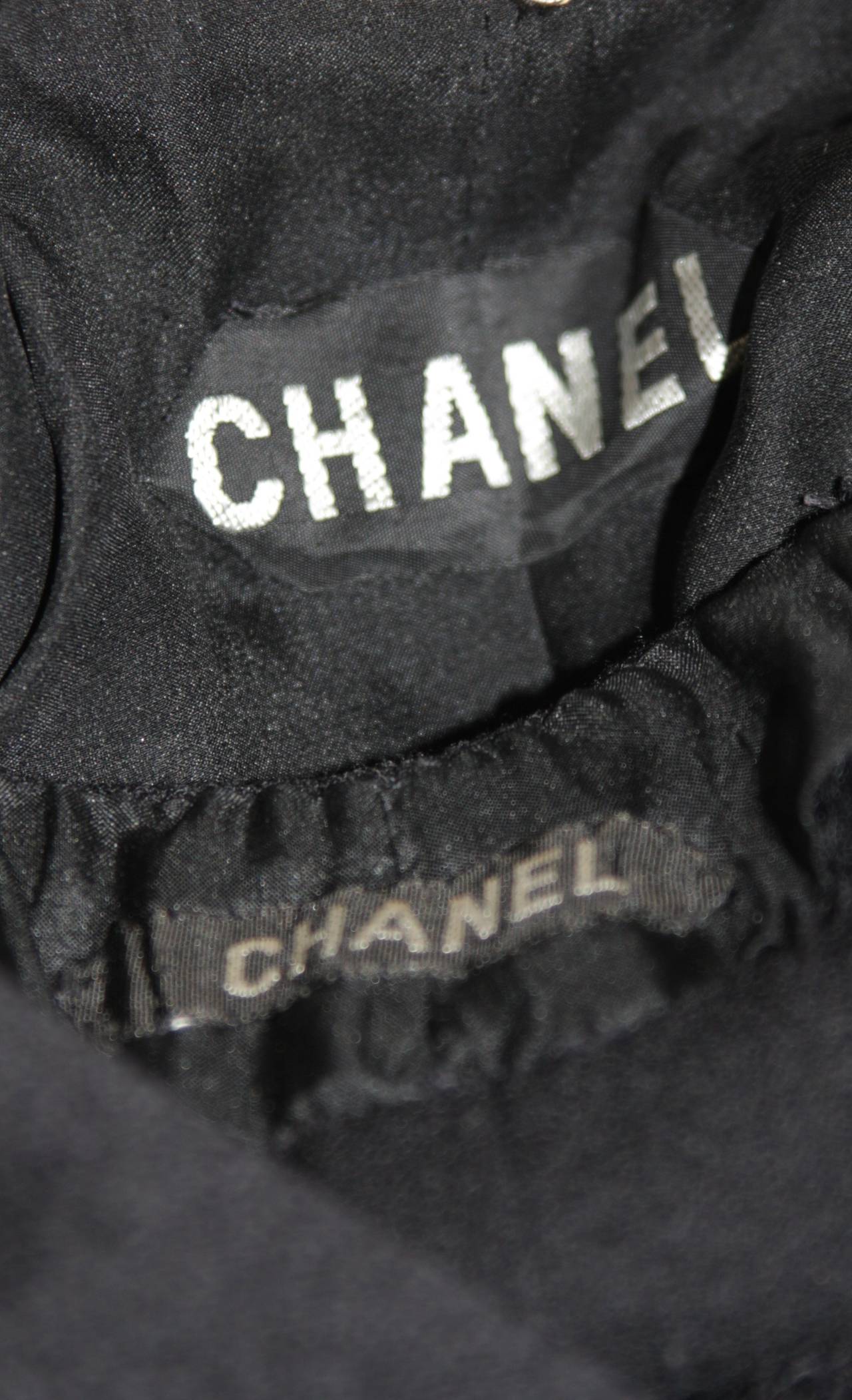Chanel Haute Couture Black Wool Sailor Inspired Suit Size 2-4 EU 34-36 4