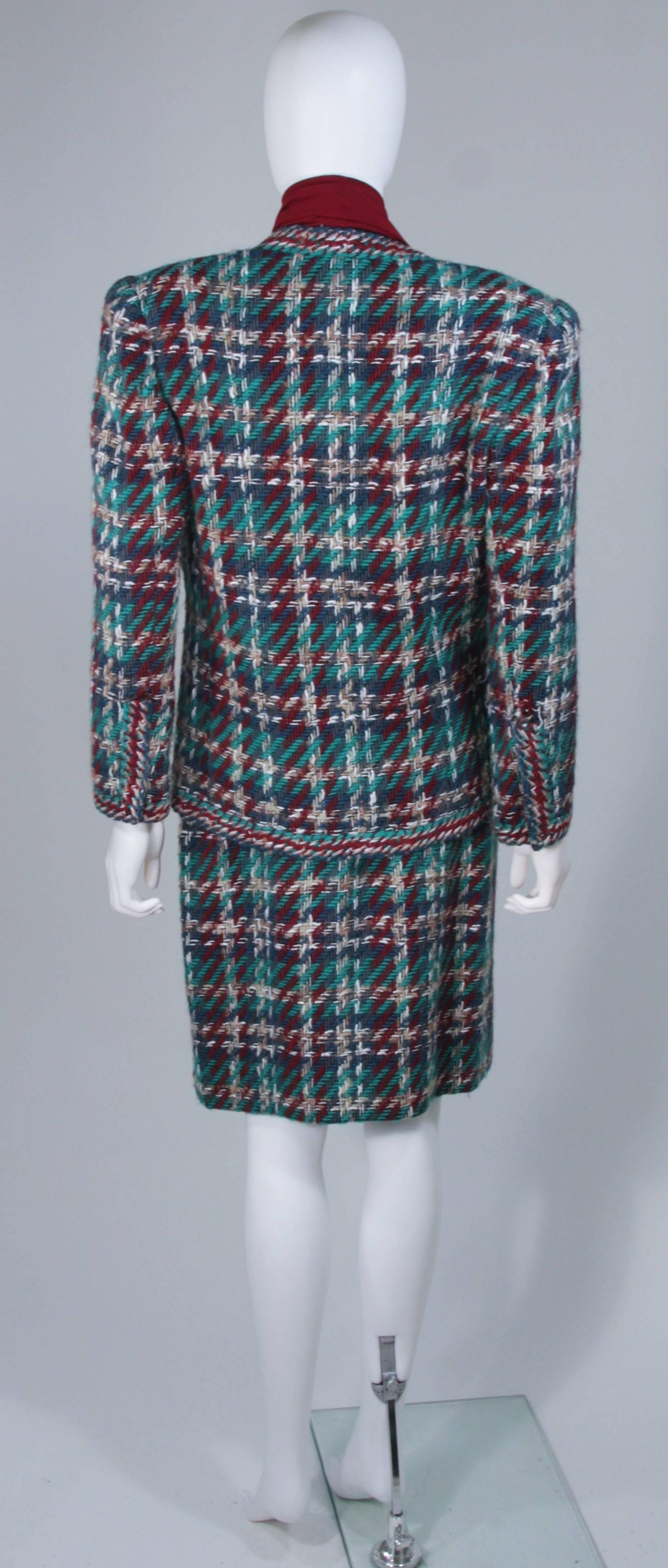Chanel COUTURE - Completo con gonna in lana, bouclé e seta, 3 pezzi, taglia 4-6 1