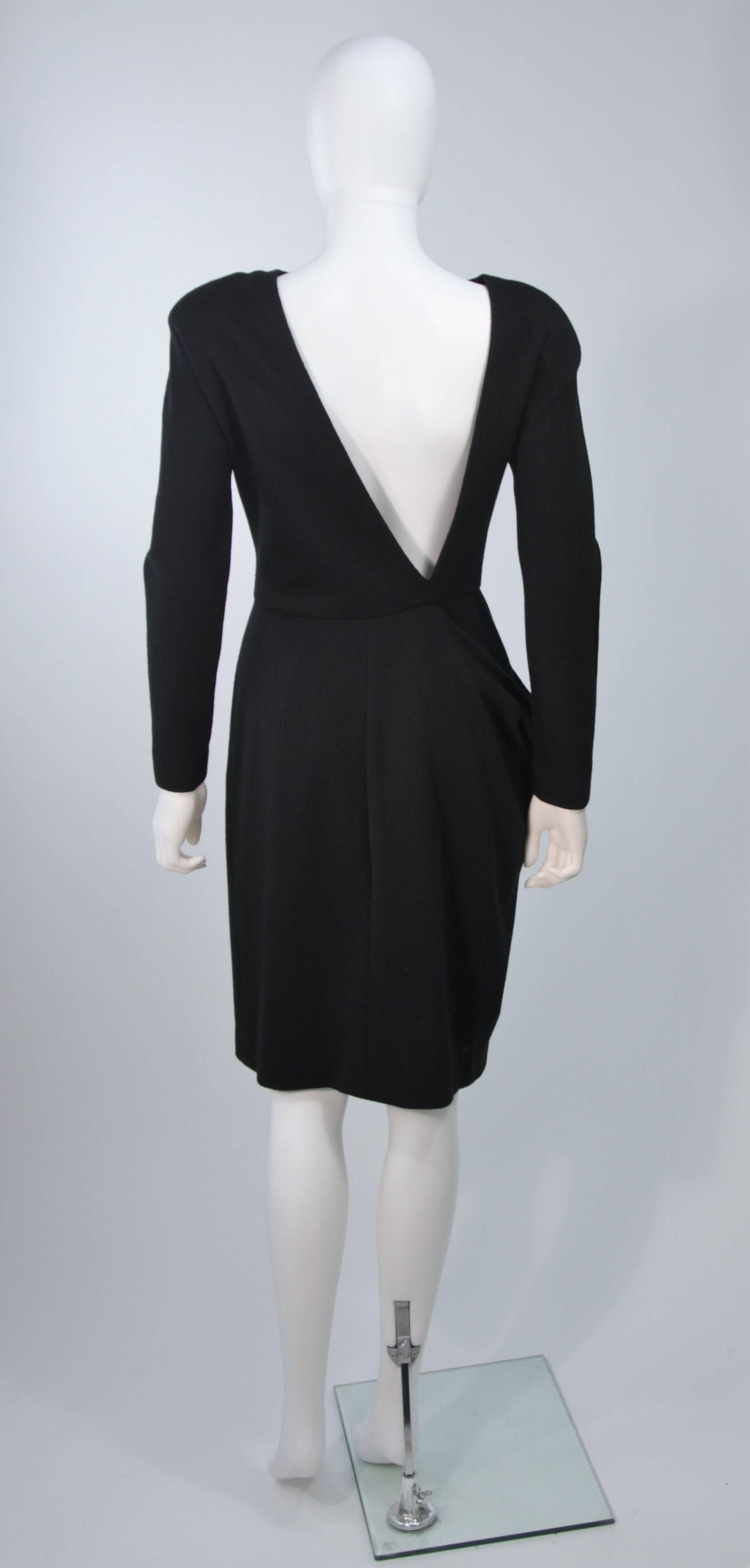 GEOFFREY BEENE COUTURE Reversible Embellished Jacket and Draped Dress Size 6-8 In Excellent Condition In Los Angeles, CA