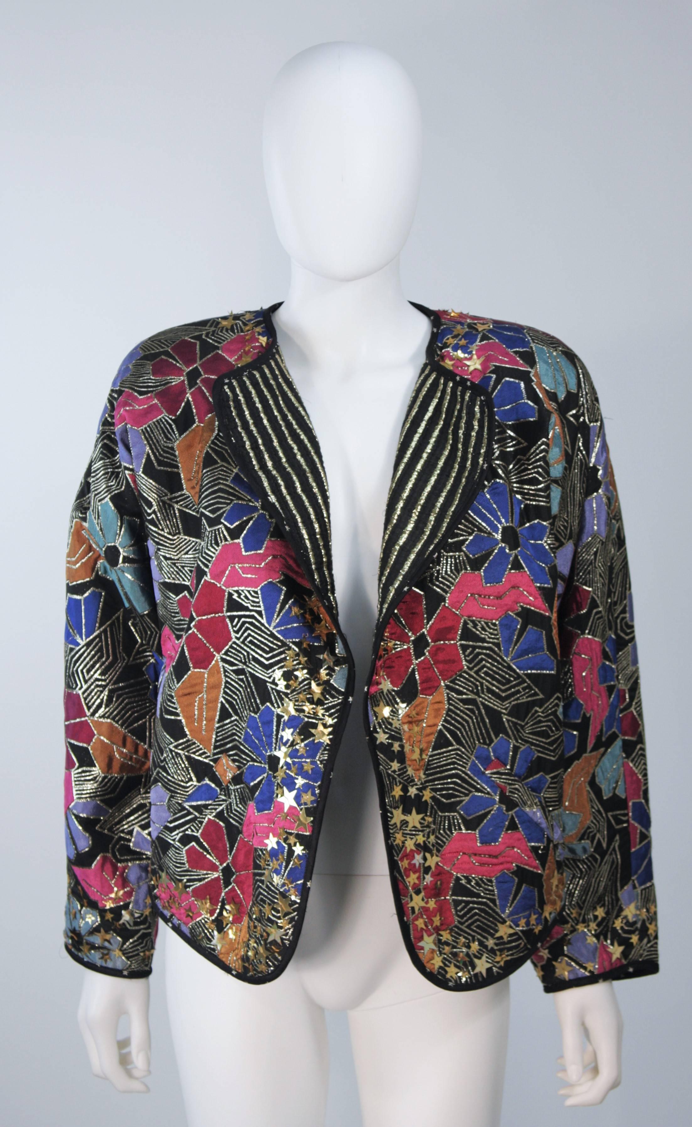 GEOFFREY BEENE COUTURE Reversible Embellished Jacket and Draped Dress Size 6-8 2