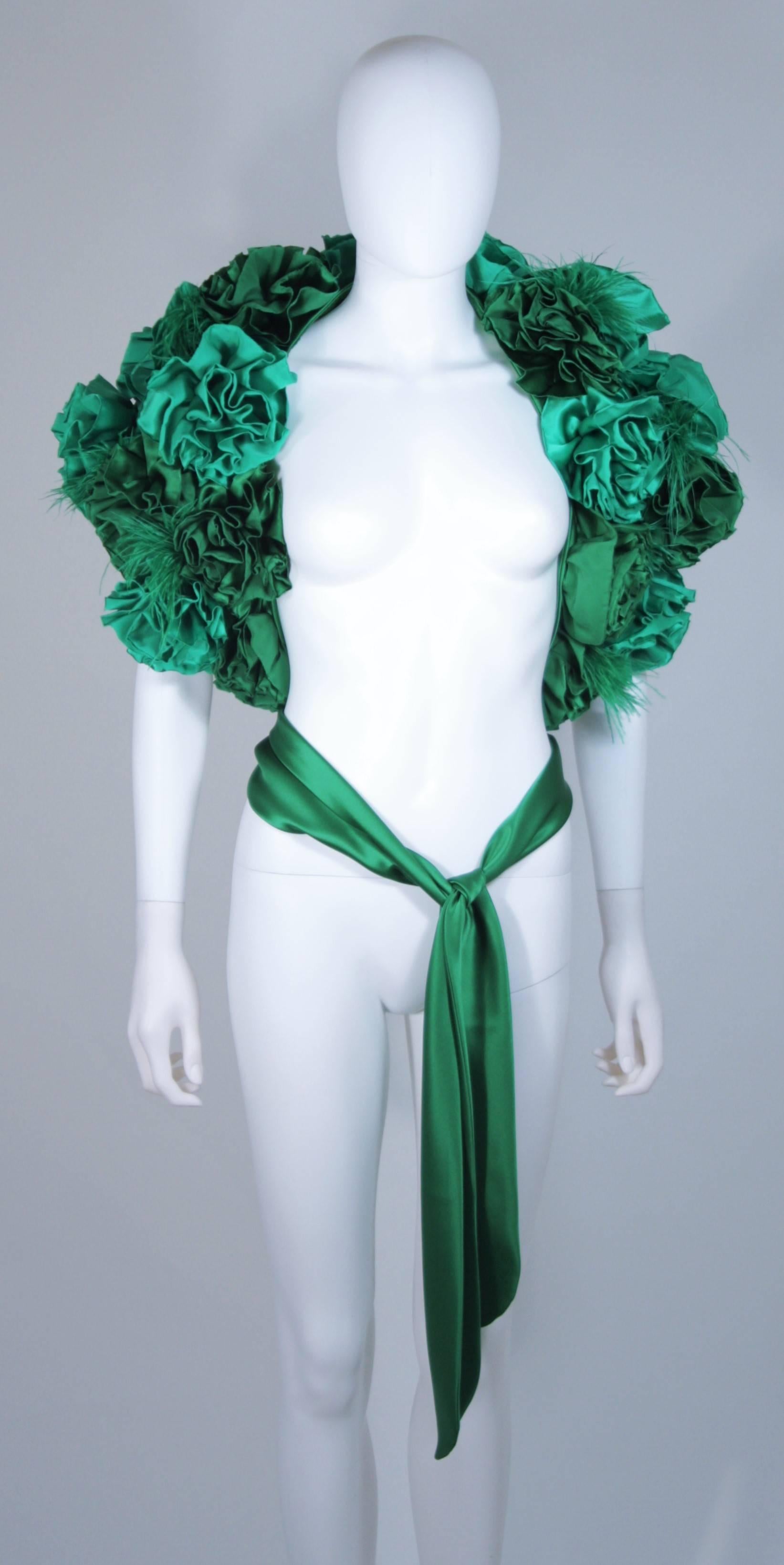 Blue ELIZABETH MASON COUTURE Made to Order Silk Green 