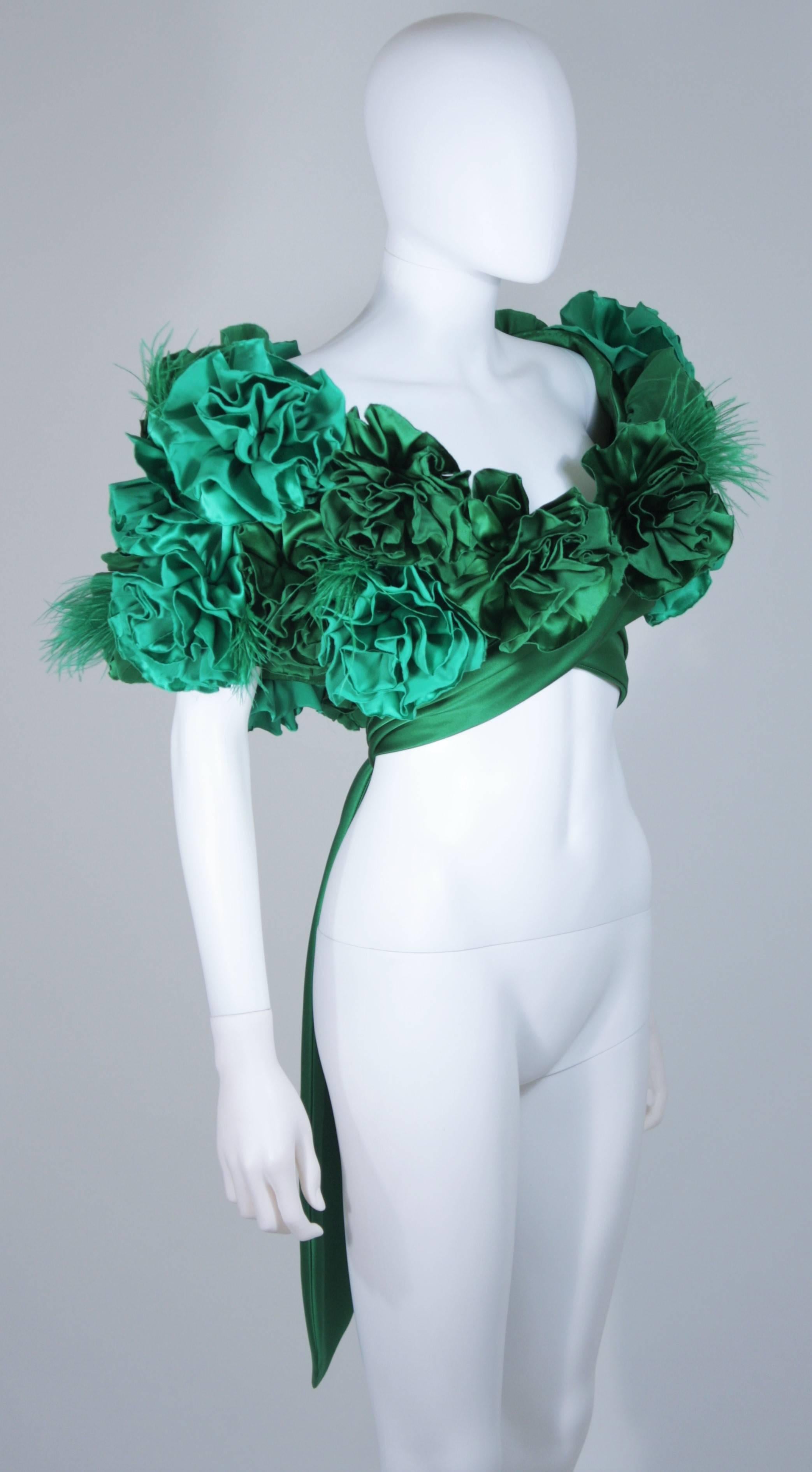 Women's ELIZABETH MASON COUTURE Made to Order Silk Green 