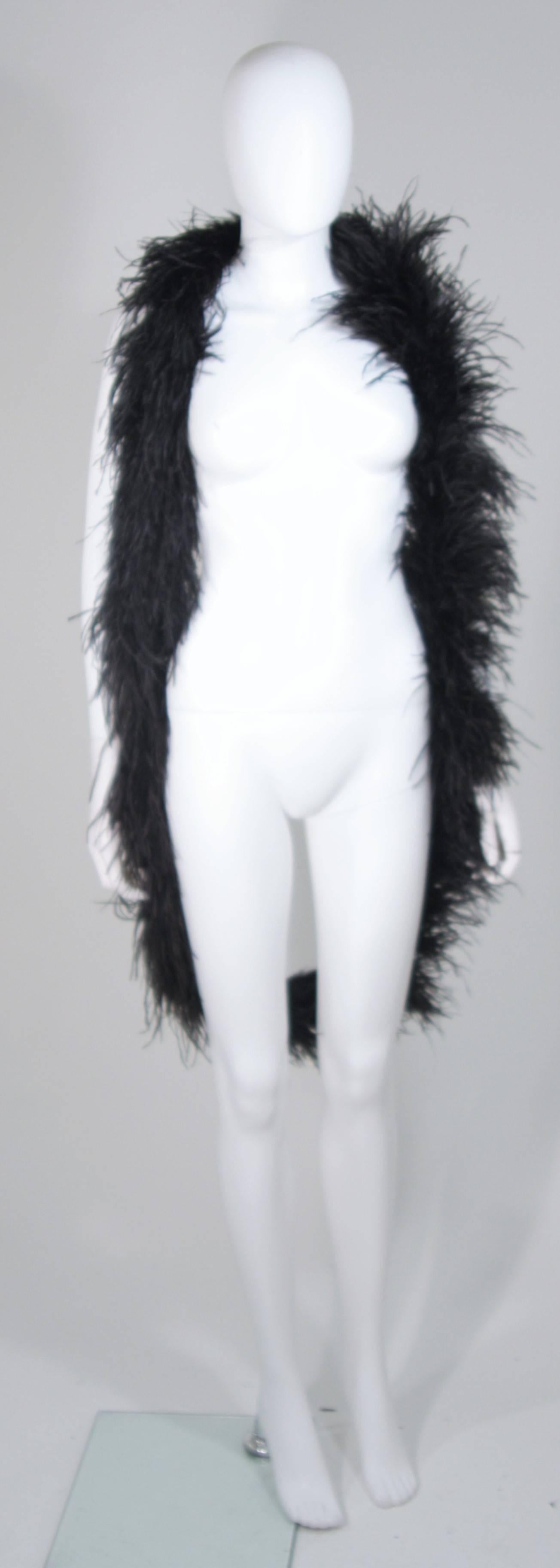 ELIZABETH MASON COUTURE Feather Wrap with Rhinestone closure Made to Order For Sale 2