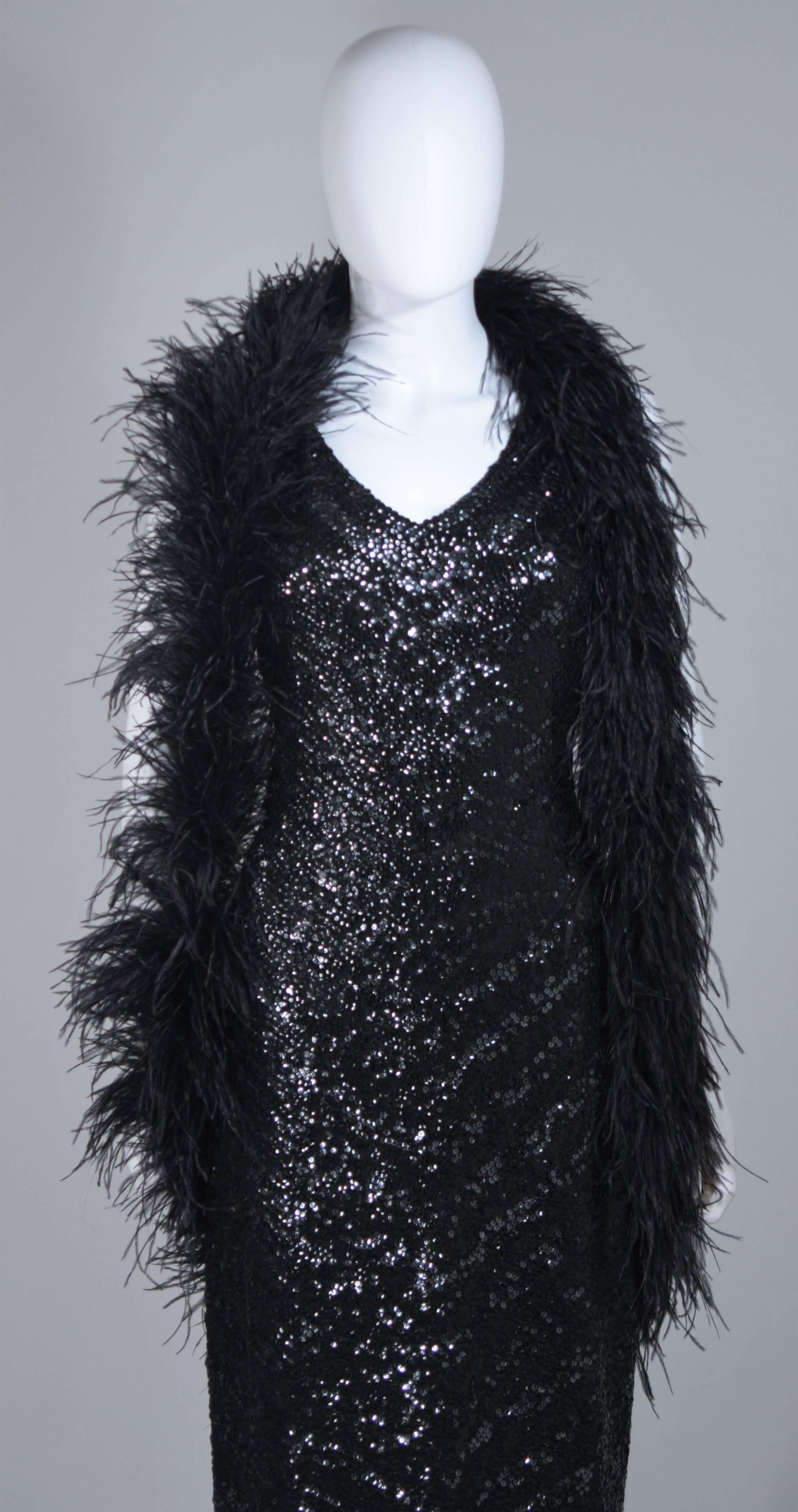 ELIZABETH MASON COUTURE Feather Wrap with Rhinestone closure Made to Order For Sale 1