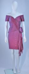 VICKY TIEL Lavender Silk Iridescent Cocktail Dress Size 38