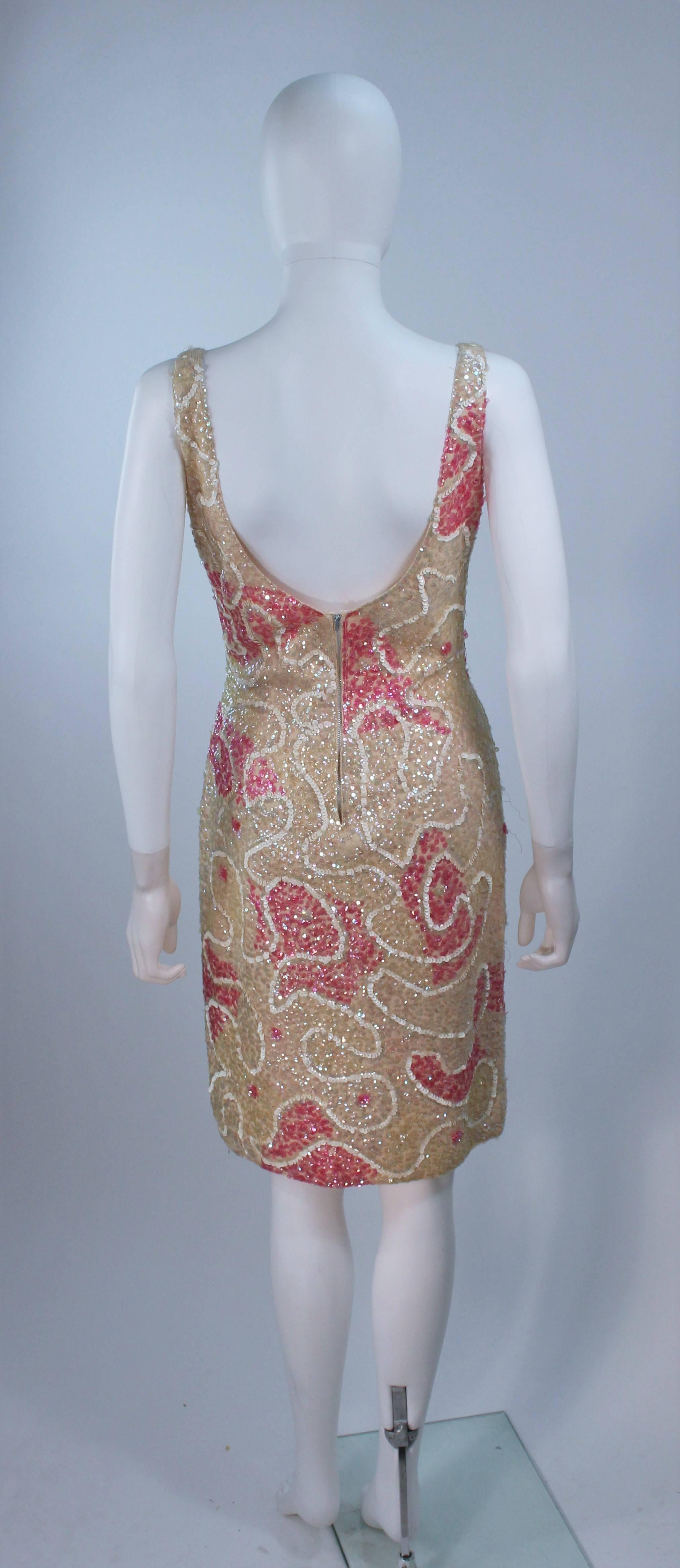 GENE SHELLY'S BOUTIQUE INTERNATIONAL Vestido de cóctel de lentejuelas elástico Talla 6-8 en venta 4
