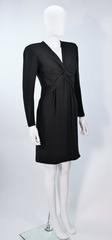 VALENTINO Black Twist Front Cocktail Dress Size 12