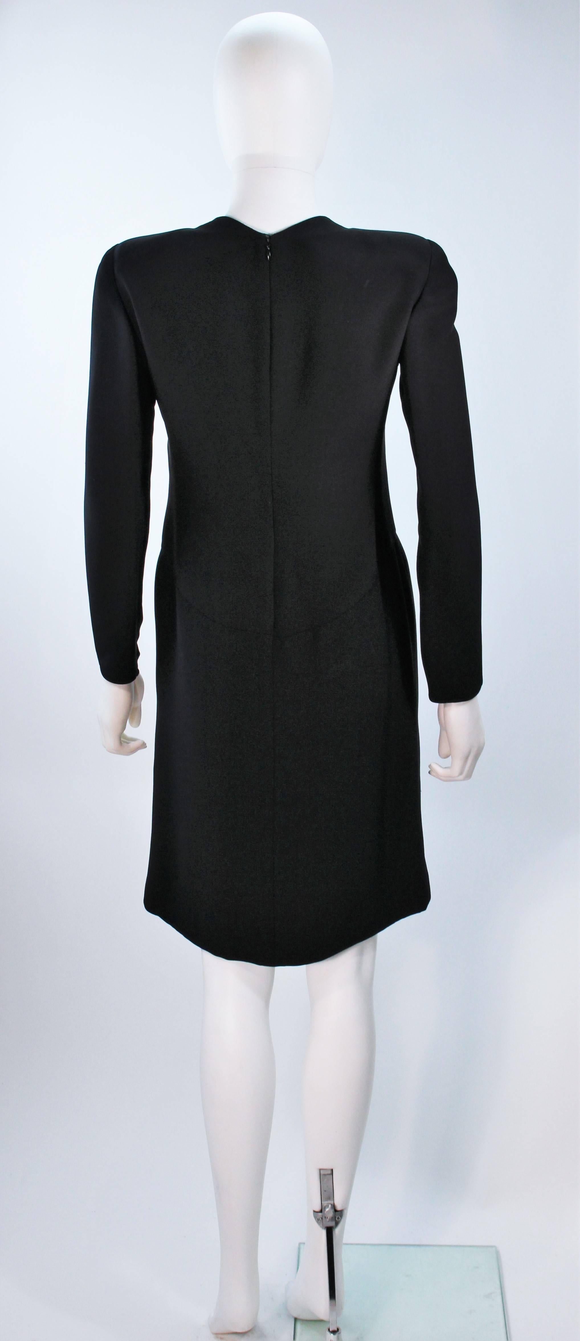 VALENTINO Black Twist Front Cocktail Dress Size 12 For Sale 3