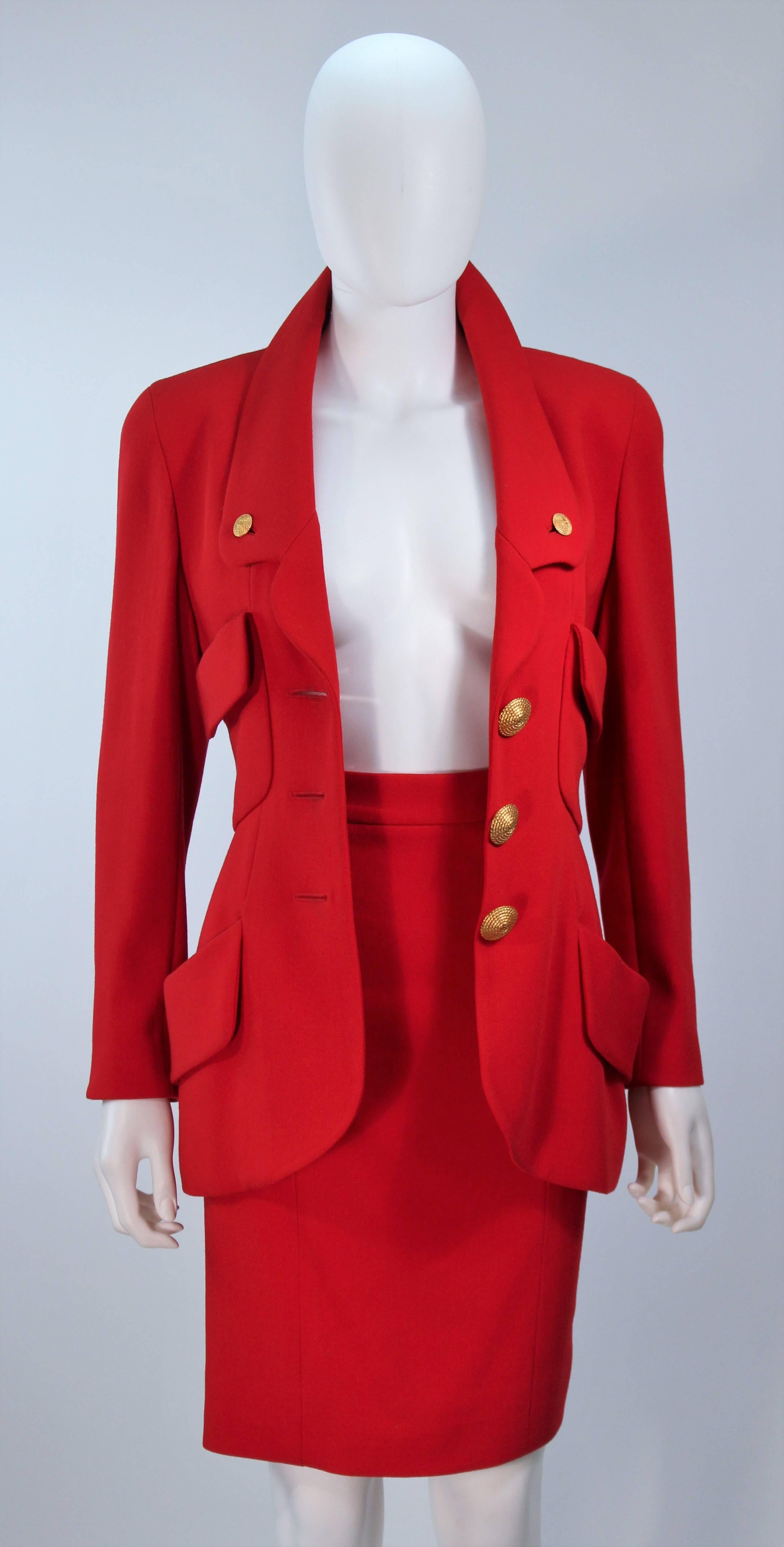 chanel red suit