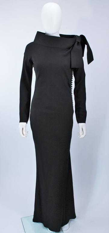 black dior gown
