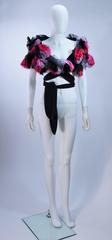 ELIZABETH MASON COUTURE Envoltorio "Rosa" de seda hecho a medida